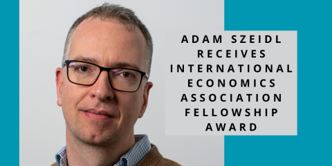 Adam Szeidl Receives International Economics Association Fellowship Award